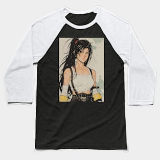 Tifa Lockhart FF7 Final Fantasy VII Rebirth Baseball T-Shirt